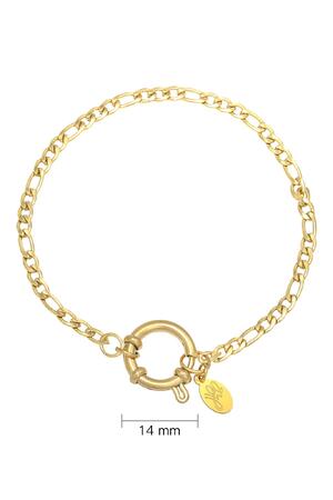 Bracciale Catena Faye Gold Stainless Steel h5 Immagine2
